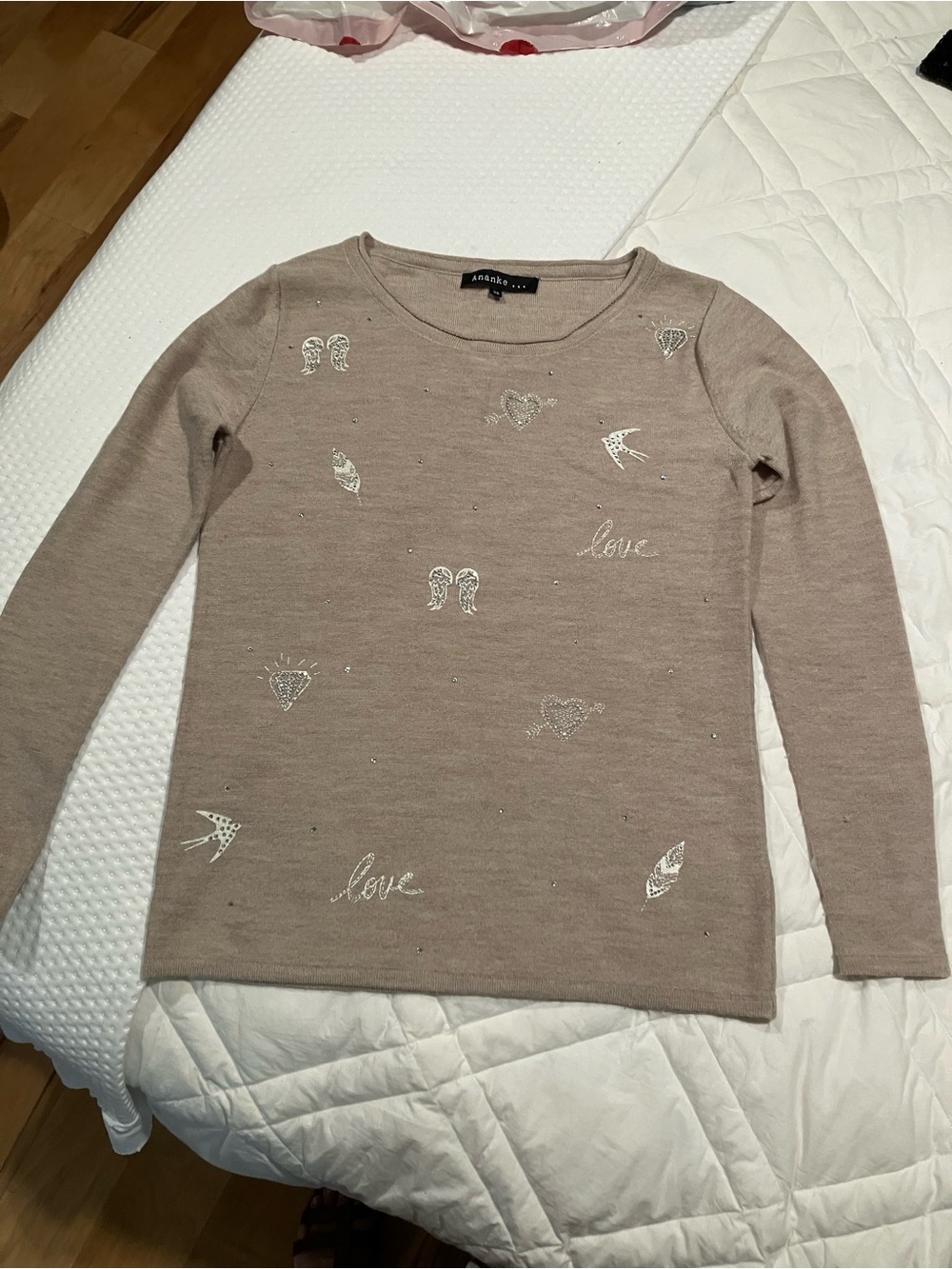 Ananke Embroidered Wool Sweater